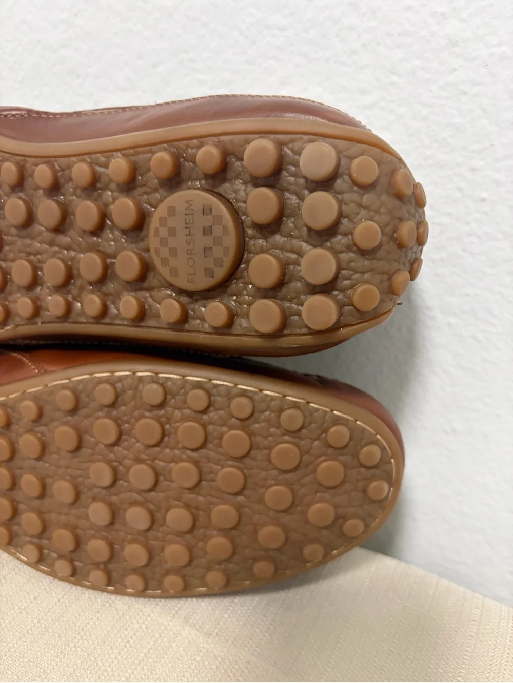 Florsheim Penny Loafer Cognac Brown Leather Driving Moccasins- NEW - Men’s 8